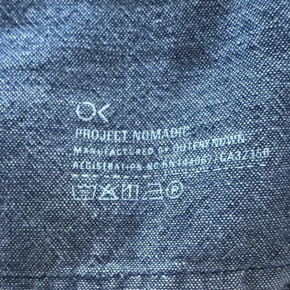 Outerknown Dark Blue Casual Button Down Shirt - Picture 3 of 7